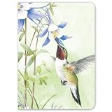 Tree-Free Greetings Garden Dream Hummingbird, 160 Page Recycled Paper and Sugarcane Journal, 5.5 x 7.5 x 0.75 Inches, Shades of Lavender and Green (21011)