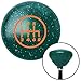 American Shifter 201470 Green Retro Metal Flake Shift Knob with M16 x 1.5 Insert (Orange 6 Speed Shift Pattern - 6RDR)