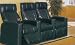 Kitchen & Housewares : Black Vinyl 3 Seater Theater Sofa