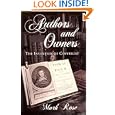 Authors and Owners: The Invention of Copyright by Mark Rose
