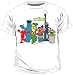 Sesame Street Characters Waving White T-Shirt Tee (Juvenile)