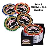 ESPNR Poker Club 8-Pack Coaster Set