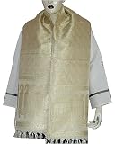 Vintage Off-white Scarf Women Apparel Silk India Dress 22 x 72