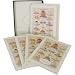 Cakes Pastries Thank You Cavallini Glitter Cards - 10 Boxed Notecards and Envelopes, 3pack