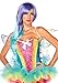 Leg Avenue Women's Rainbow Sequin Corset with Support Boning