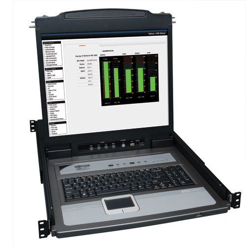 Tripp Lite B020-U08-19-K 8-Port Console KVM Switch w/ 19" LCD & 8 PS2/USB Combo Cables On Sale
