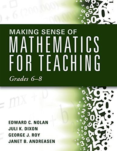 Making Sense of Mathematics for Teaching Grades 6-8: (Unifying Topics for an Understanding of Functions, Statistics, and Probability)