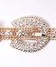 RHINESTONE BELT, WESTERN GOLD