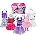 Toiijoy Girls Dress up Costume Set Princess,Fairy,Mermaid,Bride,Pop Star Costume for Little Girls Toddler Ages 3-6yrs