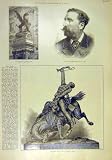 1893 GRIFFIN TEMPLE-BAR BIRCH PORTRAIT LAST-CALL STATUE