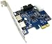 2 Port USB3.0 USB 3.0 to PCI-E PCI Express Card Adapter Converter w/ Motherboard 20P 20 pin Connector & Low Profile Bracket, NEC Renesas D720201 Chipset