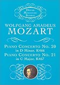 Piano Concerto No. 20, K466, and Piano Concerto No. 21, K467 (Dover Miniature Scores)