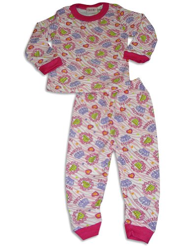 Carters Watch the Wear - Infant Girls Long Sleeve Princess Thermal Set, White, Pink (Size 24Months)