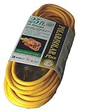 Coleman Cable 01287 25-Foot All-Weather Extension Cord with Lighted End