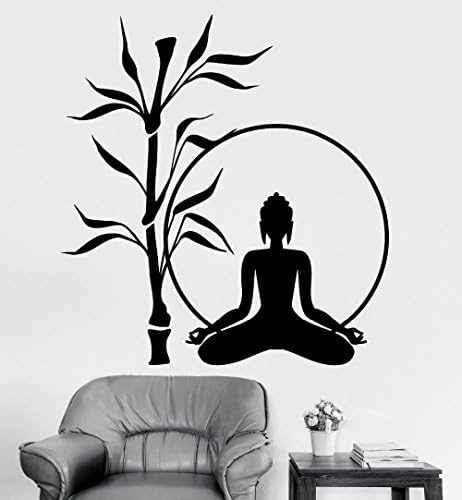 New Rushed Hot Sale High Quality Oriental Buddha Lotus Blossom Meditation OM Pattern Wall Decal For Indian Living Room Bedroom Door Sticker