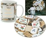 MahJong, Mah Jongg, Mah-Jong Dishes and Mugs (8 pc set)