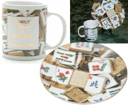 Cover image : MahJong, Mah Jongg, Mah-Jong Dishes and Mugs (8 pc set)