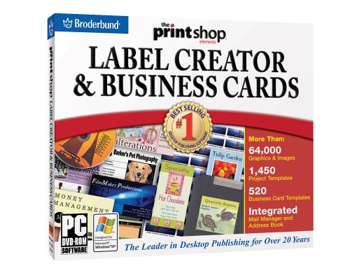 Print Shop Business Card & Label Creator (DVD)