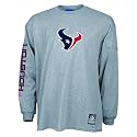 NFL Texans Right Wing Long Sleeve Gray T-Shirt