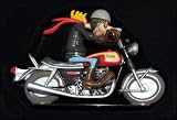 joe bar team will debwatt triumph 750 bonneville bike and figure 1.18ish scale hand painted modelIMAGE