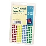 Invisible Removable Color Dots - 3 Packs