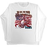 Womens Long-Sleeve T-Shirt : THE FEW THE PROUD THE MARINES - USMC