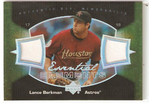 2007 Upper Deck Elements Essential Elements LB Lance Berkman Dual Jersey Card Houston Astros