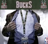 Milwaukee Bucks NBA Lanyard with Ticket Holder - "Bucks" Green