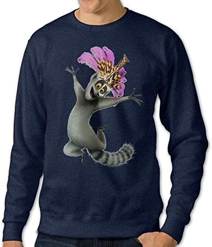 Men's King Julien Madagascar Round Neck Hoodies