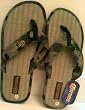 Corona Extra Straw Weave Camo Strap Mens Sandals