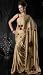 Golden Party Wear Sequined Embroidered Georgette Sari