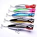 Hisea Topwater Popper Floating Fishing Lures Wobble Crankbaits Hard Baits Bass Trout Lures, Color Size Selectable