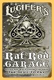 12x18 Lucifer's Rat Rod Custom Hotrod Nostalgic Metal Sign Tls0063