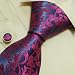 Blue Pattern Tie for Men Mediumorchid Paisley Birthday Gifts Fashion Silk Neck Ties Cufflinks Set 6630
