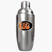 Cincinnati Bengals Stainless 25 Ounce Steel Cocktail Shaker by Great American Products