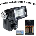 Vivitar 285HV Auto Professional Flash + " FREE " 4 AA 2700mah Rechargeable Batteries and Charger