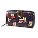 Owl Print Oilcloth Leather Ladies Purse Wallet Girls Coin Handbag Wristlet Size L M