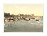 Beach and ladies bathing place Margate England, c. 1890s, (S) Library Image