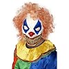Maske böser Clown Clownmaske mit Haaren Halloween Karneval