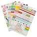 6 Sheets Calendar Paper Sticker Scrapbook Diary Planner Card Decoration Cute and Good Ideas