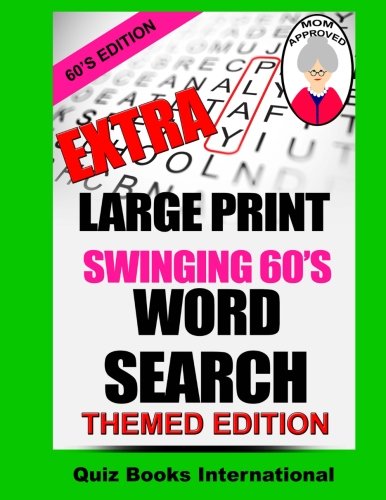 Extra Large Print Word Search Swinging 60's Edition