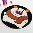 Naomi - [Winter Bear] Kids Room Rugs (23.6 by 23.6 inches)