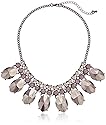 Metallic Statement Necklace, 16"