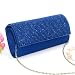 Blue Clutch Bag (Blue) Shimmering Diamante Encrusted / Evening bag / Clutch / Purse for Party / Wedding (1658-5)