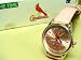 MLB St. Louis Cardinals Game Time Player Series Pink Strap Ladies Watch