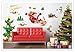 Kappier® Merry Christmas - Santa Clause/Sleigh/Red-Nosed Reindeer/Christmas Tree/Snowman/Gifts/Houses Peel & Stick Wall Decals