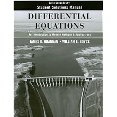 Differential Equations, Student Solutions Manual: An Introduction to Modern Methods and Applications