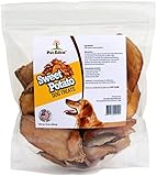 Sweet Potato Dog Treats Made in USA Only by Pet Eden, Best Grain Free Natural Healthy Chews for Dogs, 1 lb, Free of Fillers, No Additives, No Preservatives, Premium Quality Gourmet Snacks for All Dogs