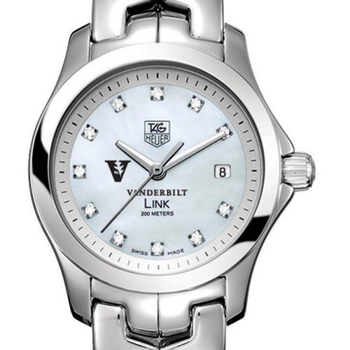 Vanderbilt University TAG Heuer Watch - Womens Link with Mother of Pearl Vanderbilt University TAG Heuer Watch - Womens Link with Mother of Pearl