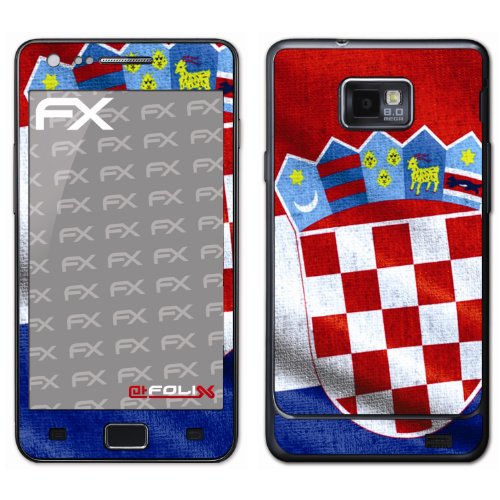 atFoliX Fu&szlig;ball EM 2012 Kroatien Flagge Designfolie f&uuml;r Samsung Galaxy S2 i9100 Preisvergleich